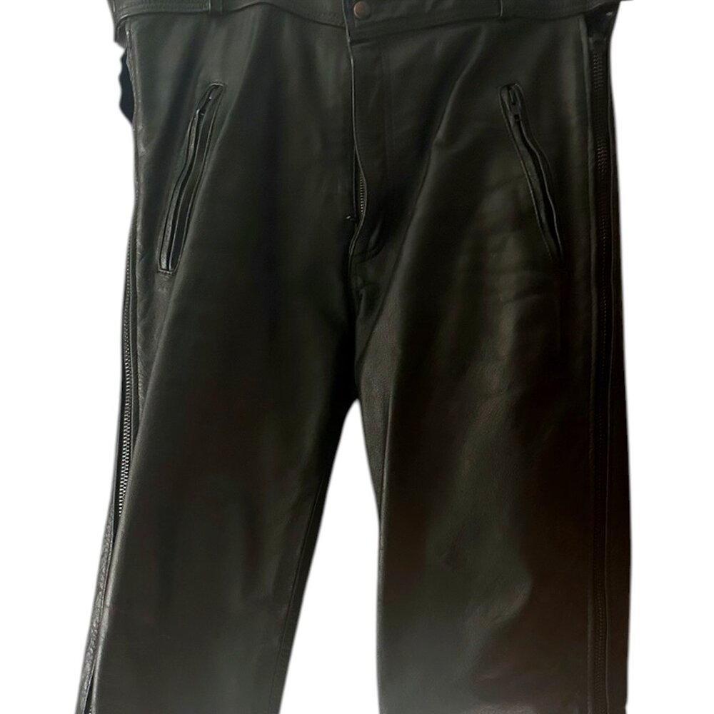 Xelement Biker Over Pants - Vintage 1980s Genuine Leather